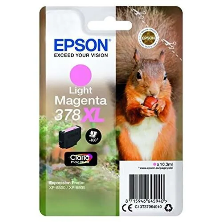 Tinta Epson C13T37954010 Light Magenta 378XL T3796