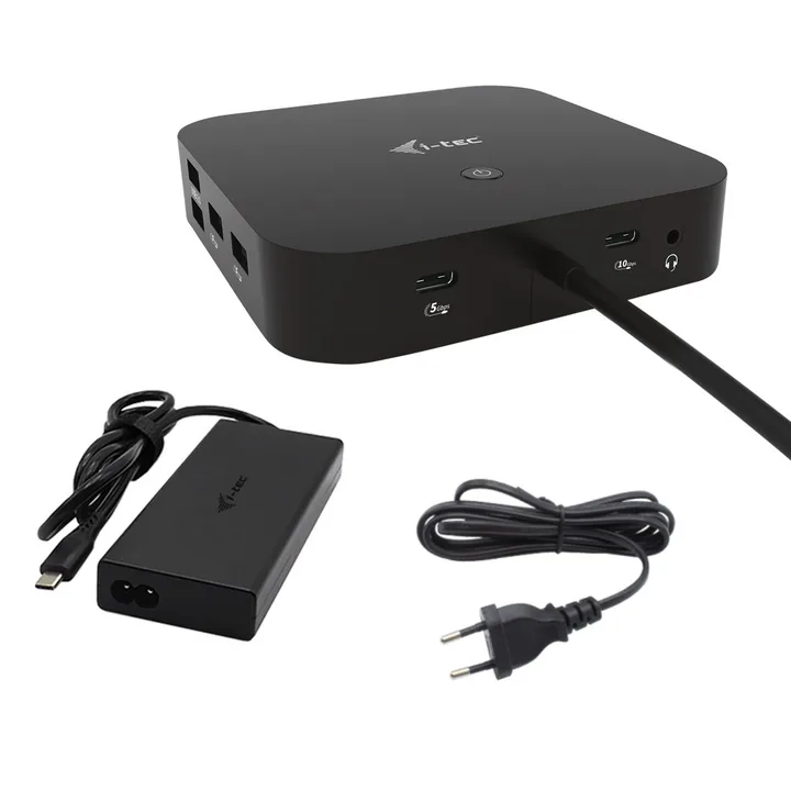 Docking I-TEC USB-C - 5XUSB/HDMI/RJ45/DP/JACK/USB-C PD 100W Black