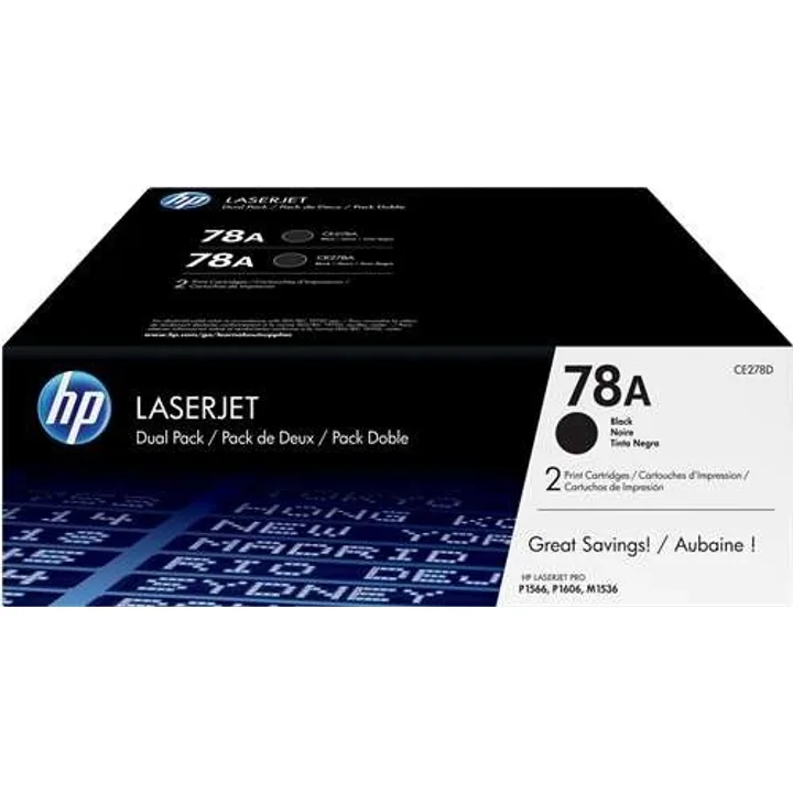 Toner HP CE278A Black Pack 2UD