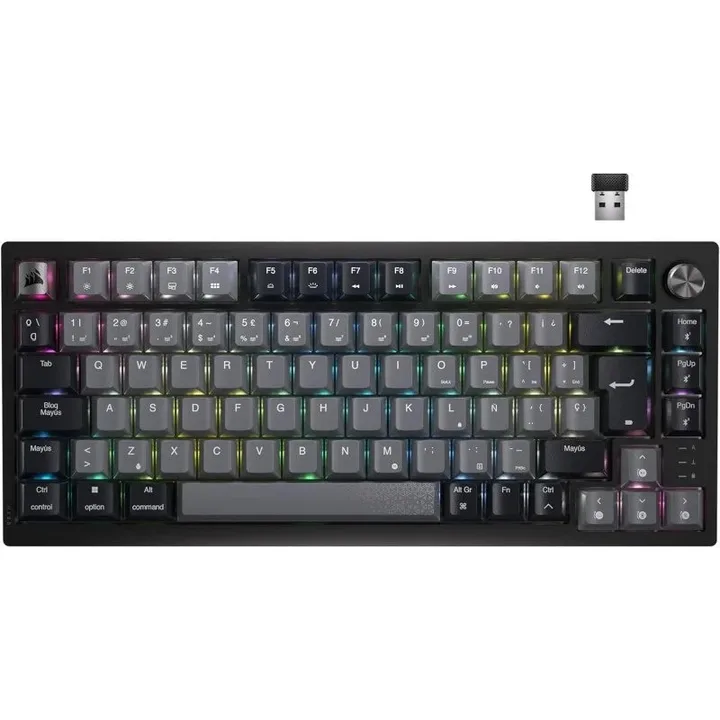 Teclado Gaming Corsair K65 Plus Wireless 75% Icue RGB Black