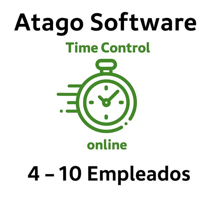 Time Control de Presencia Atago en la Nube 4-10 Empleados ( ANUAL)