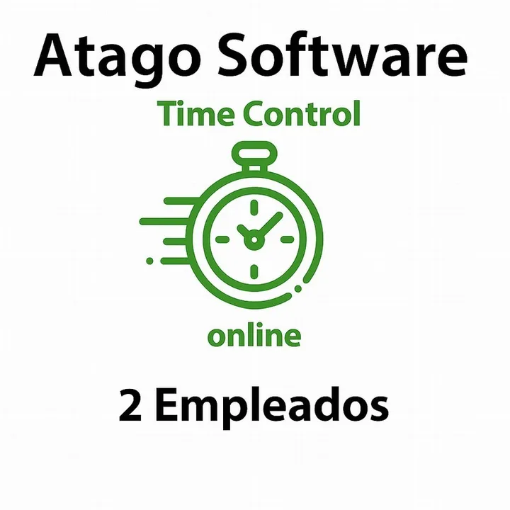 Time Control de Presencia Atago en la Nube 2 Empleados ( ANUAL)