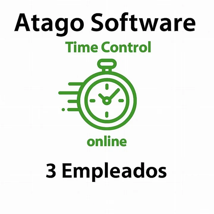 Time Control de Presencia Atago en la Nube 3 Empleados ( ANUAL)