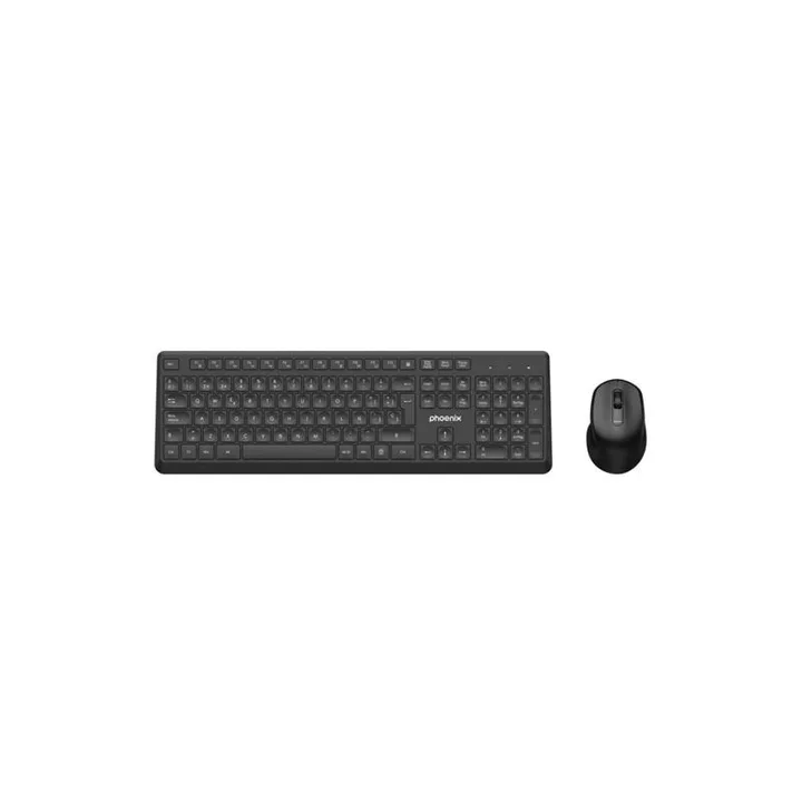 Teclado + Raton Phoenix Wireless 1600DPI Black