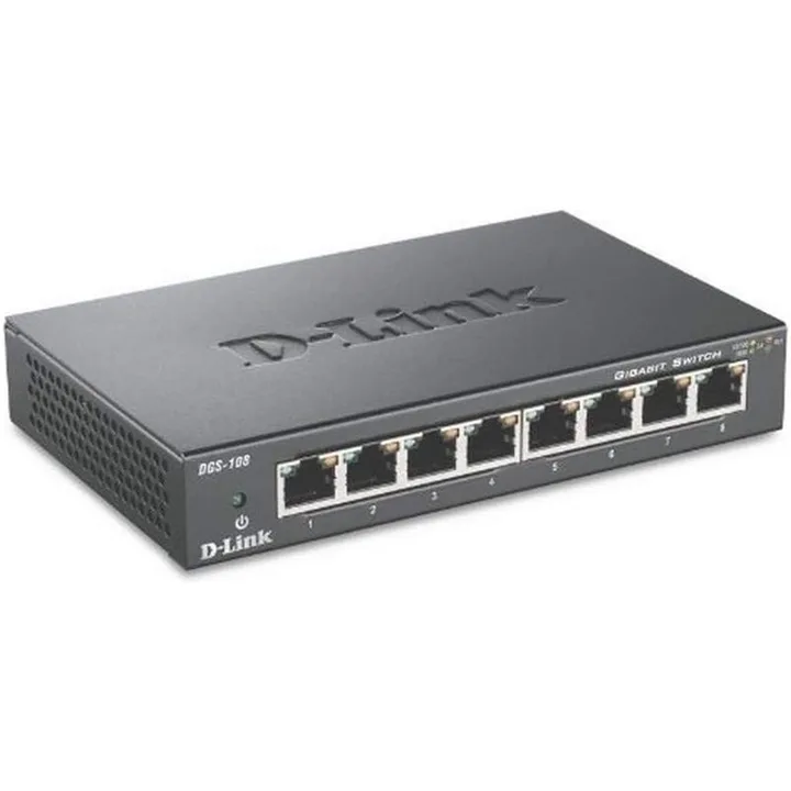 Switch D-Link DGS-108 de 8 puertos Gigabit