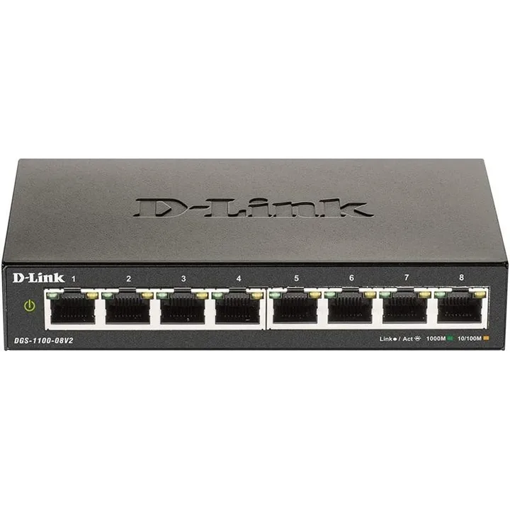 Switch D-LINK Gigabit 8 Puertos + Poe DGS-1100-08P