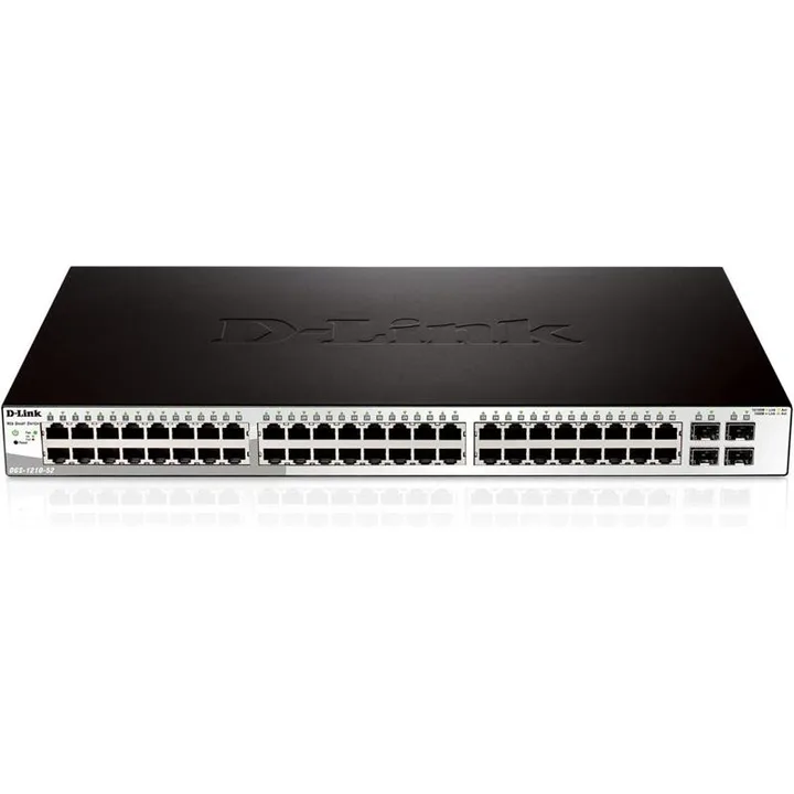 Switch D-LINK Gigabit 48 Puertos + 4SFP Semigestionable DGS-1210-52