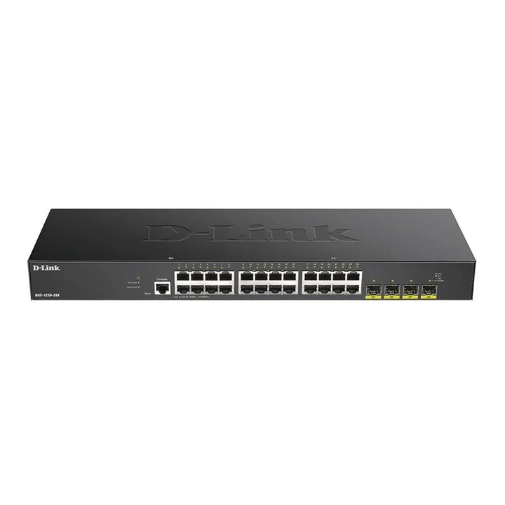 Switch D-LINK Gigabit 28 Puertos DGS-1250-28XMP/E 24 Poe +4 10G SFP+