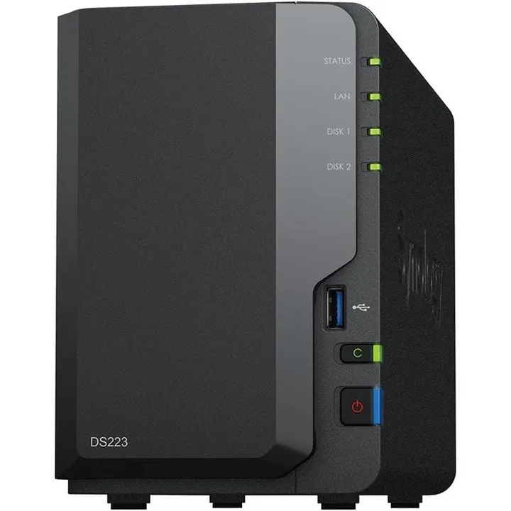 Unidad NAS Synology 2 HDD/SSD Disktation Cpu 1.7GHZ 4 Nucleos
