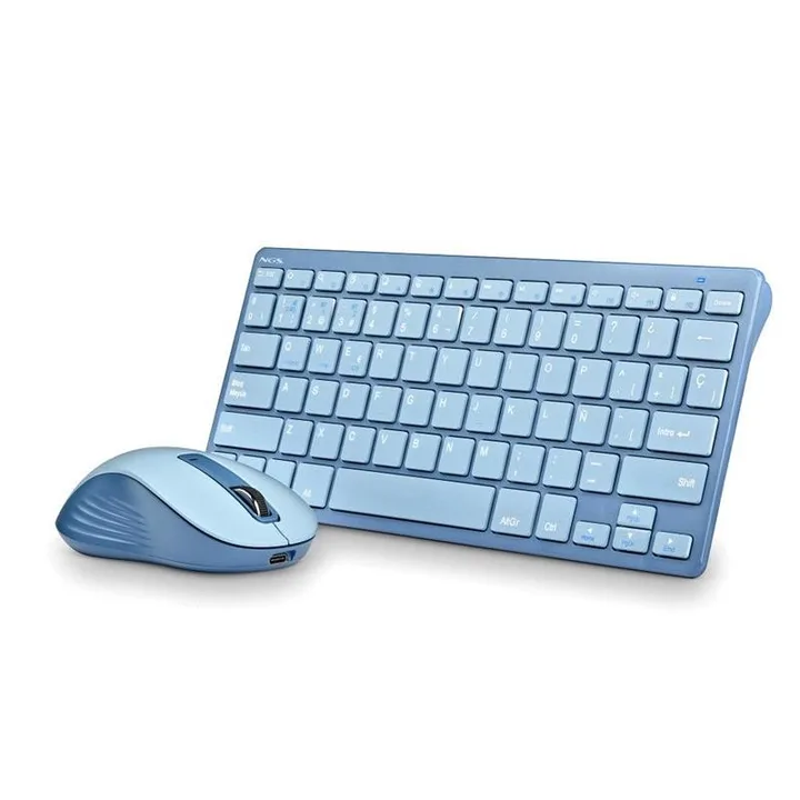 Teclado y ratón NGS Fantasy Kit inalámbrico azul