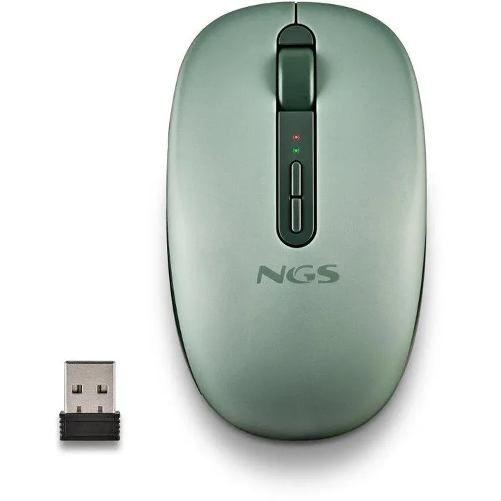 Raton NGS Fog Dual Wireless Silent Ergonomic Green