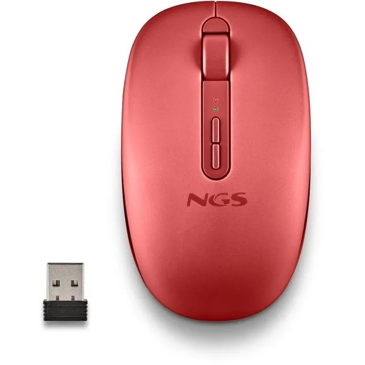 Raton NGS Fog Dual Wireless Silent Ergonomic Red