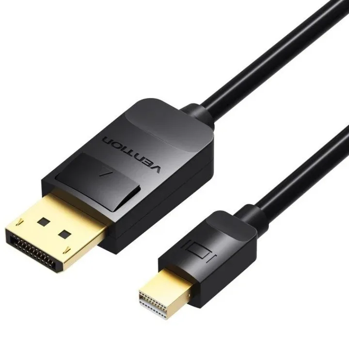 Cable Conversor Vention Mini Displayport a Displayport 2M Black