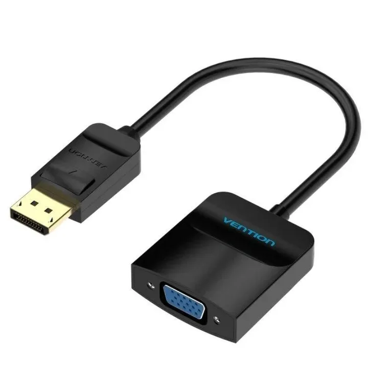 Cable Conversor Vention DISPLAYPORT/M - VGA/H 15CM Black