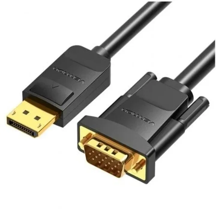 Cable Conversor Vention DISPLAYPORT/M - VGA/M 1.5M Black