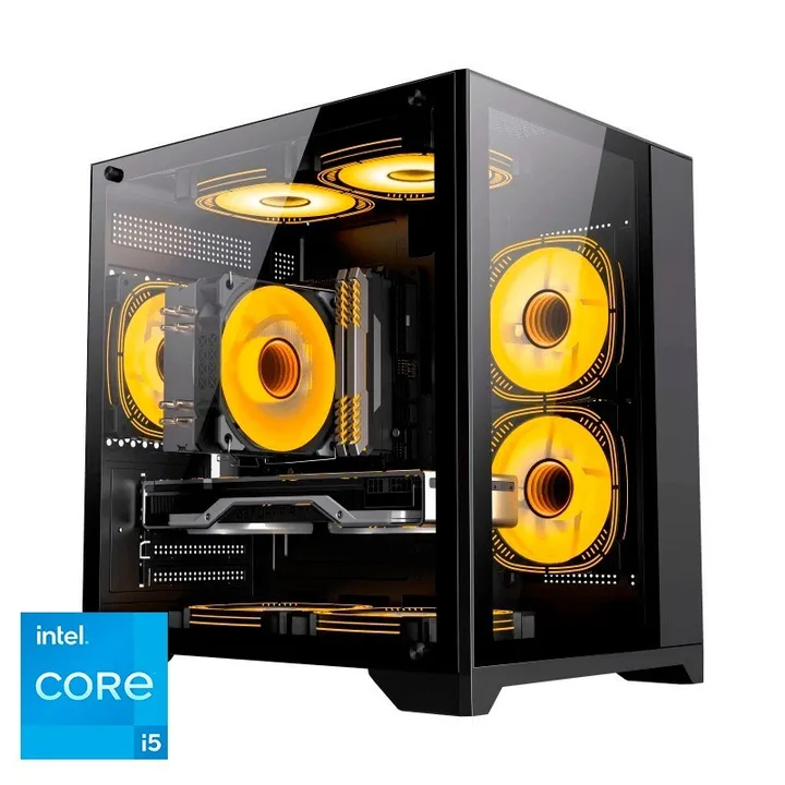 Torre Infinity Mini RGB, Core i5-12400, 16 GB, 500 GB, sin Windows