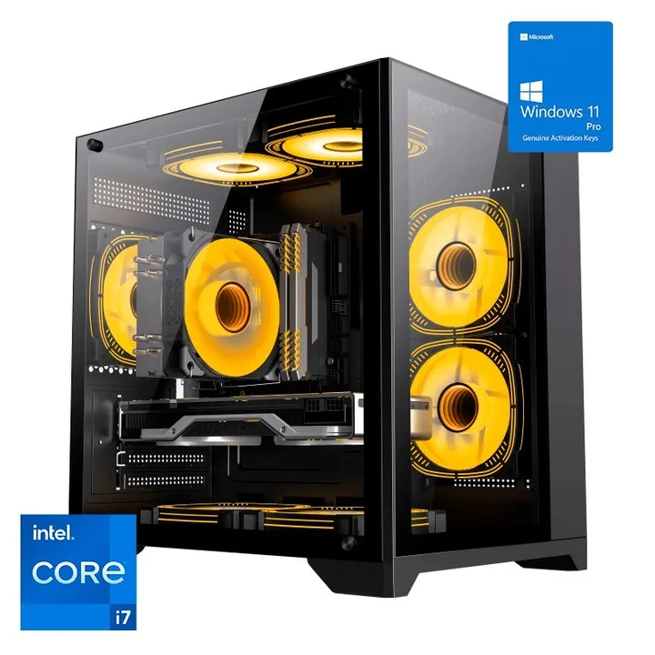 Torre Infinity Mini RGB, Core i7-14700K, 16 GB, 1 TB, Windows 11 Pro
