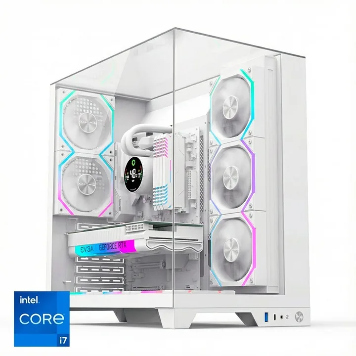 Torre Infinity Pro RGB blanca, Core i7-14700K, 32 GB, 1 TB, sin Windows