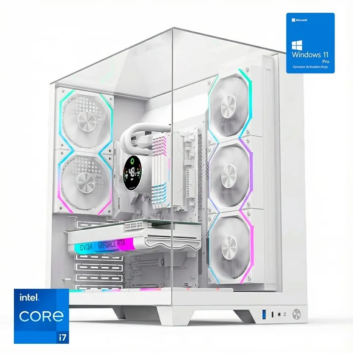 Torre Infinity Pro RGB blanca, Core i7-14700K, 32 GB, 1 TB, Windows 11 Pro
