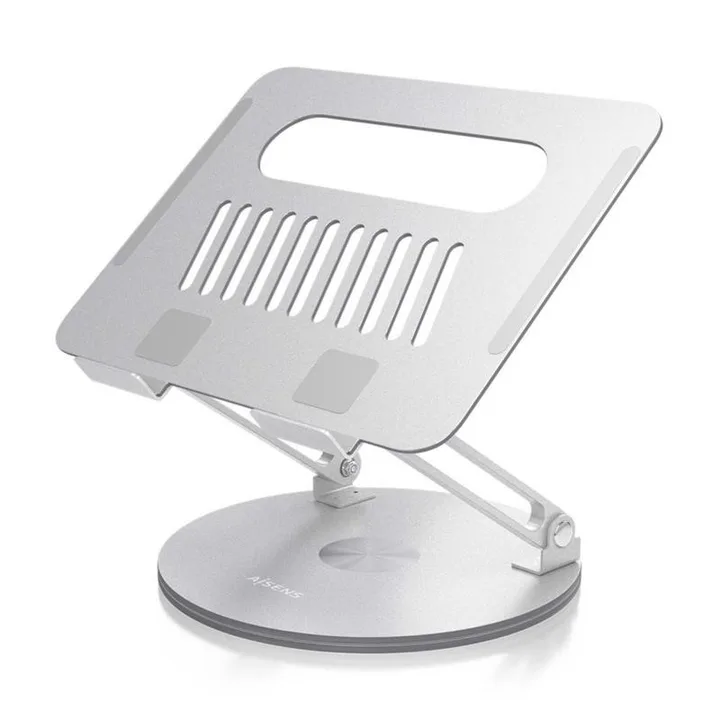 Soporte giratorio Aisens de aluminio para portátil y tableta de 10″ a 17″