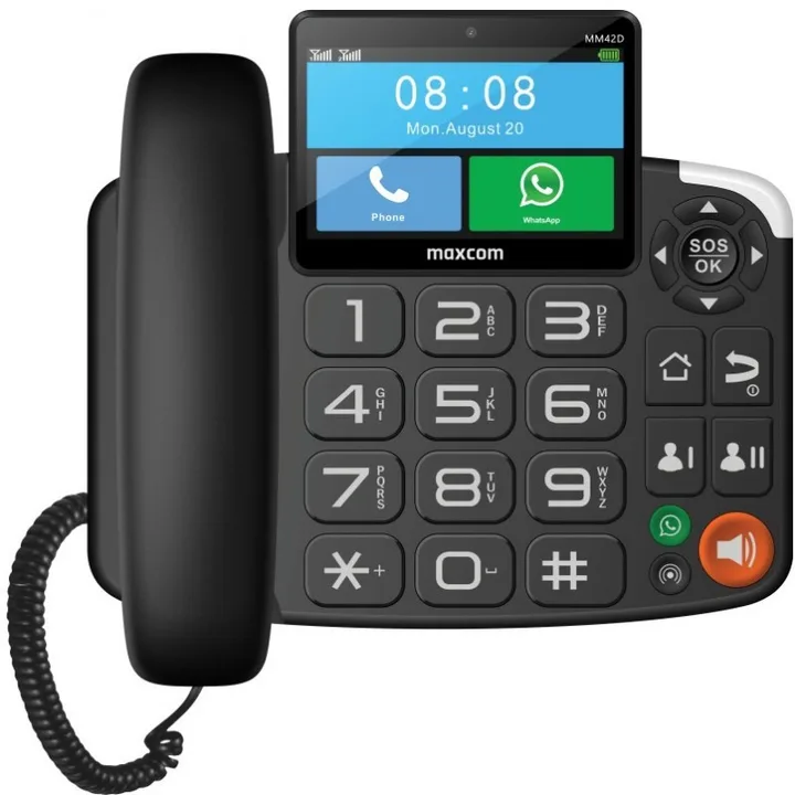 Telefono Fijo Maxcom MM42D 4G Black