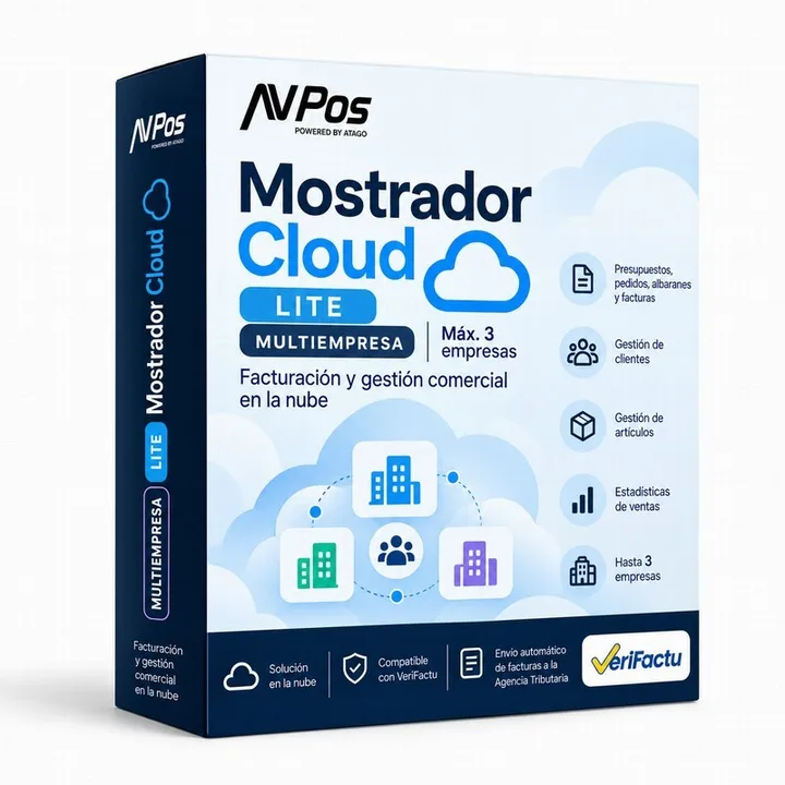 Licencia AVPOS Mostrador Cloud Lite Multiempresa ( Max 3 EMPRESAS)