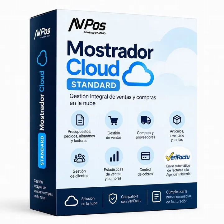 Programa de gestión AVPOS Mostrador Cloud Standard