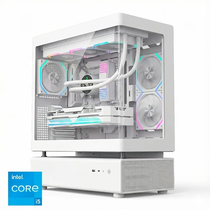 Torre N80 White RGB blanca, Core i5-14600K, 32 GB, 1 TB, sin Windows