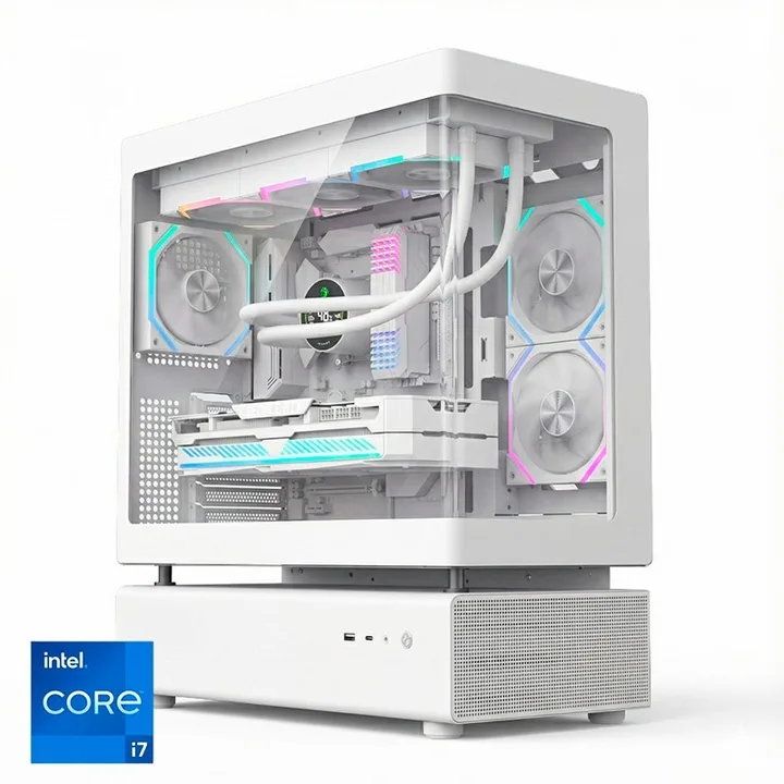 Torre N80 White RGB blanca, Core i7-14700K, 32 GB, 1 TB, sin Windows