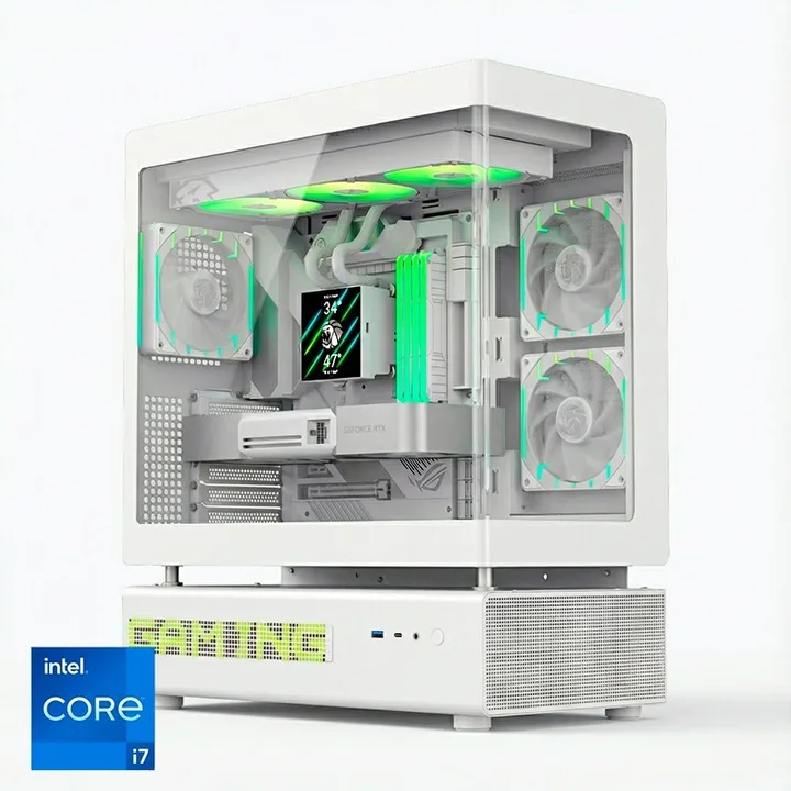 Torre N90 RGB blanca, Core i7-14700K, 32 GB, 2 TB, sin Windows
