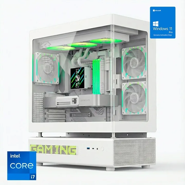 Torre N90 RGB blanca, Core i7-14700K, 32 GB, 2 TB, Windows 11 Pro