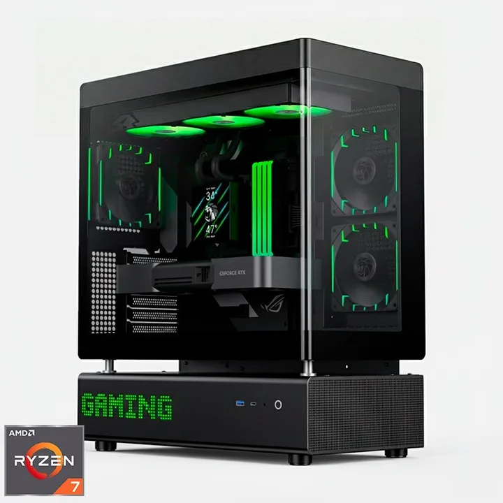 Torre N90 RGB, Ryzen 7 9800X3D, 32 GB, 2 TB, sin Windows