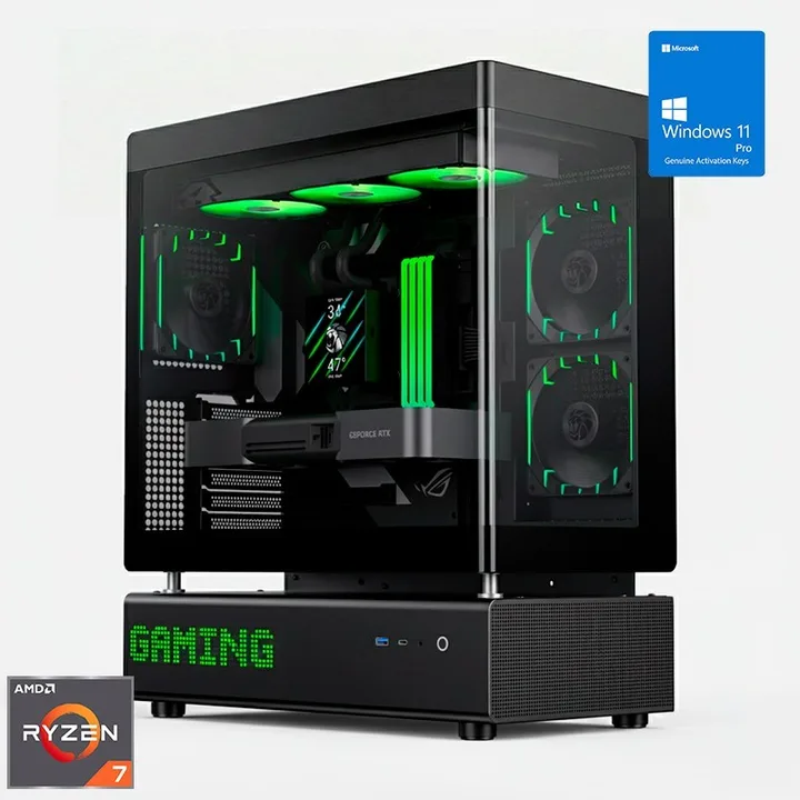 Torre N90 RGB, Ryzen 7 9800X3D, 32 GB, 2 TB, Windows 11 Pro