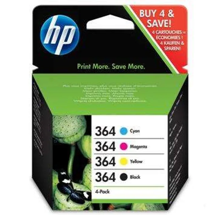 Tinta HP 364 N9J73AE Pack 4 Colores