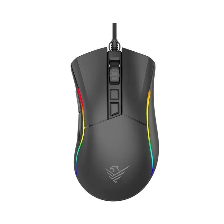Raton Phoenix Gaming Void USB RGB 12000 DPI 7 Botones Black