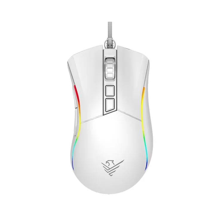 Raton Phoenix Gaming Void USB RGB 12000 DPI 7 Botones White