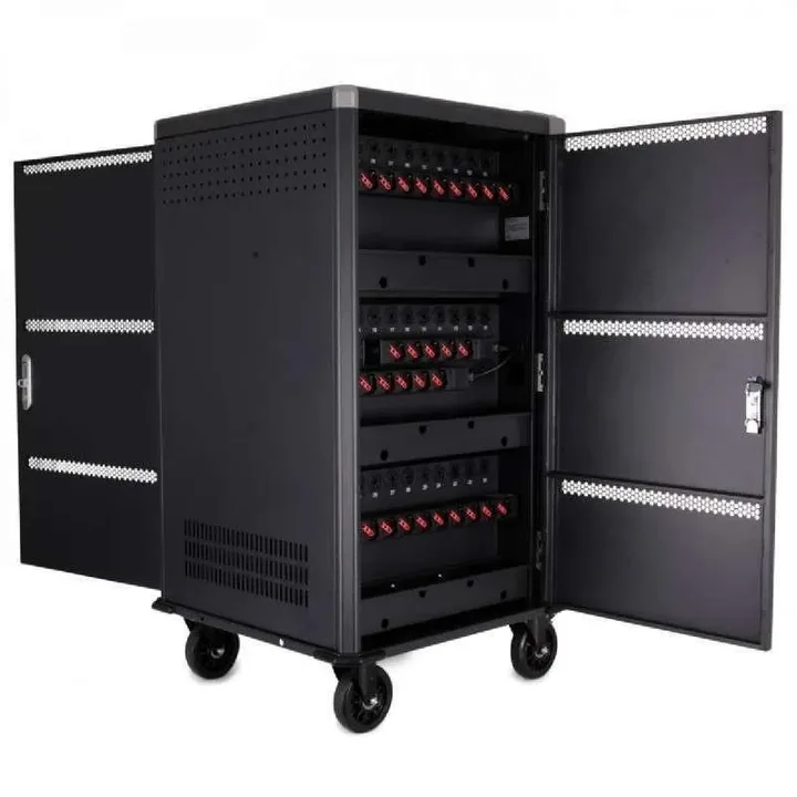 Armario de Carga Powergreen 30 Dispositivos TABLETS/PORTATILES con Ruedas