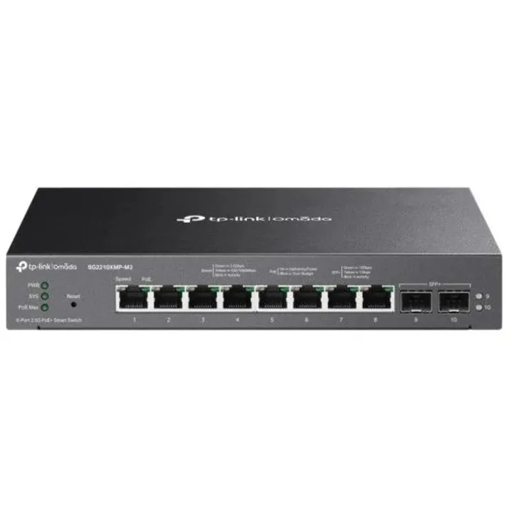 Switch TP-Link SG2210XMP-M2 de 10 puertos 2,5 Gb PoE