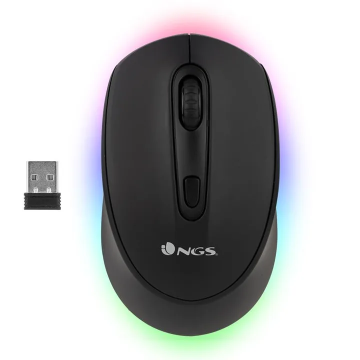 Raton NGS Smog Multidevice Wireless Bluetooth Recargable LED Black