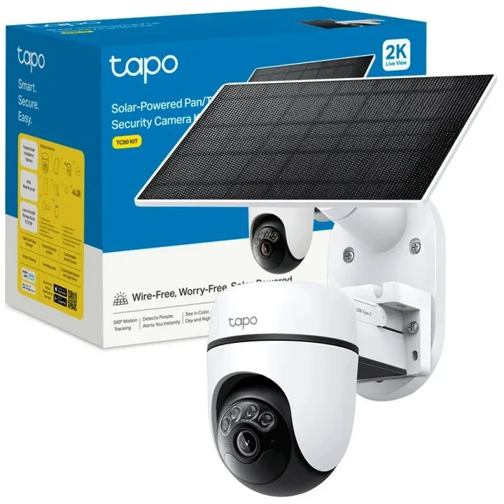 Kit cámara TP-Link TC90 exterior con panel solar