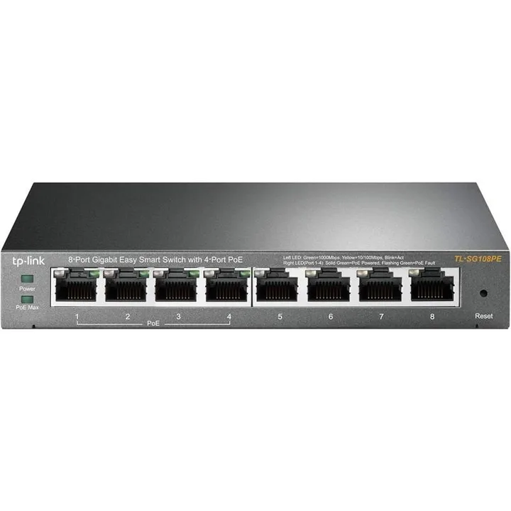 Switch TP-Link TL-SG108PE de 8 puertos Gigabit PoE