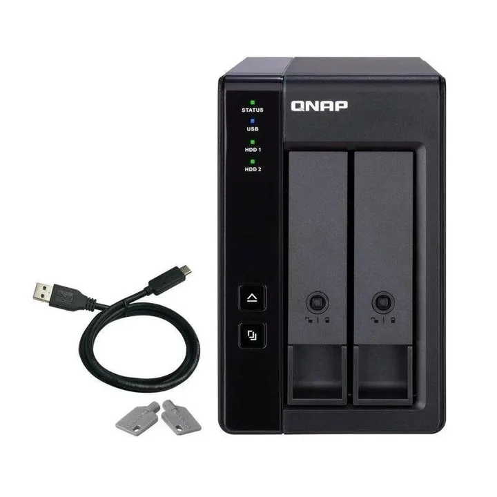 Caja de discos QNAP TR-002 para 2 discos, USB-C