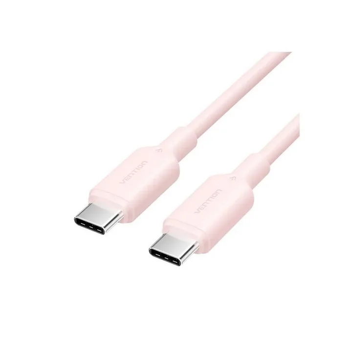 Cable USB-C 2.0 Vention Tipo USB-C/M - USB-C/M 3A 1M Rose