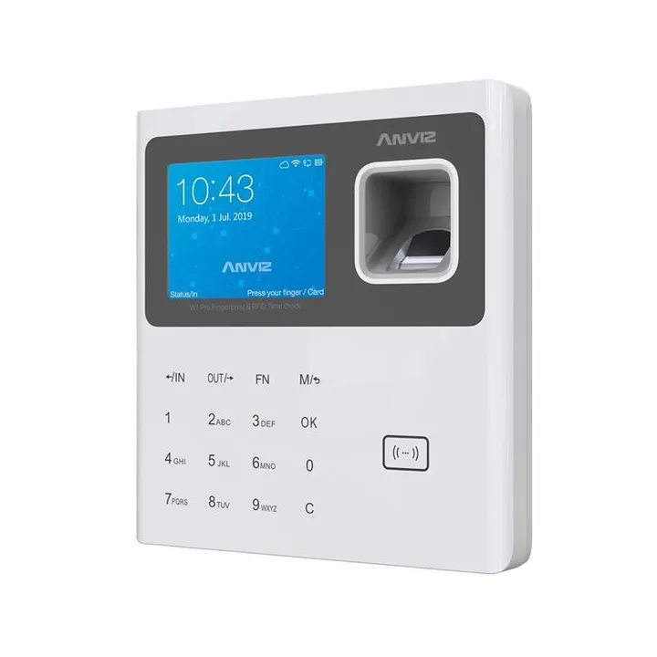 Terminal Control de Presencia Anviz W1-PRO Lector Huella Rfid Pin USB White