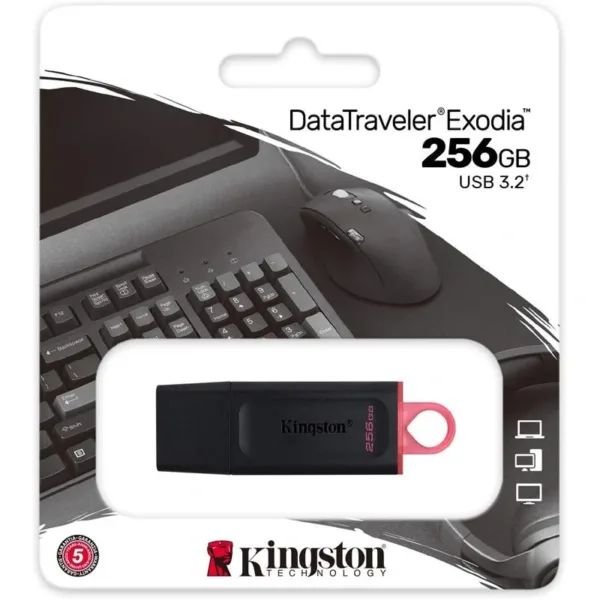Pen Drive 256GB KINGSTON USB 3.2 BLACK 03